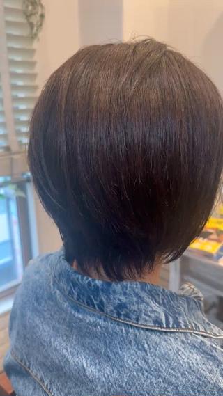 ミディアム カラー BANDE 水崎 悟のヘアスタイル
