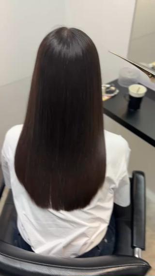 ロング 髪質改善♡ 保坂汐音のヘアスタイル