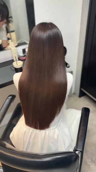 ロング 髪質改善♡ 保坂汐音のヘアスタイル