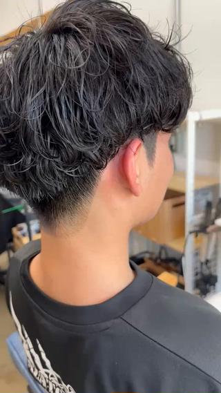 シャドウパーマ緩め 