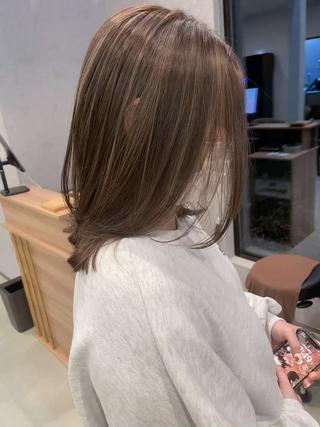 ベージュハイライト