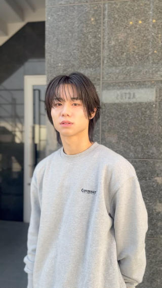 ミディアム メンズ クボリョウ 吉祥寺/韓国ヘアのヘアスタイル