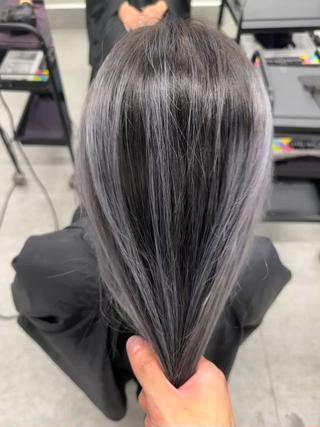 ロング 韓国ヘア忠実再現/ 韓国ヘア/tomoのヘアスタイル