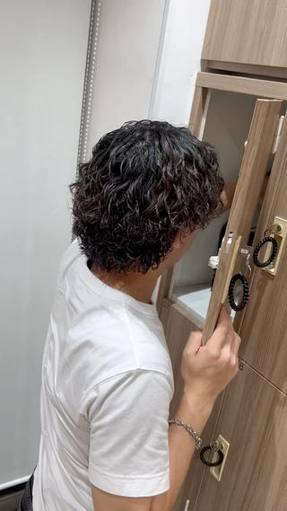 パーマ メンズ 毛流れ/メンズパーマ kanata/溝の口のヘアスタイル