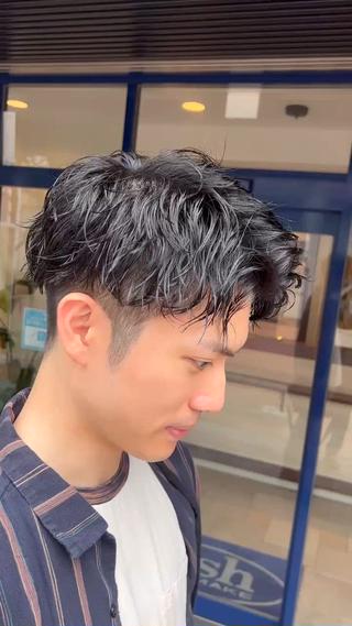 ヘアアレンジ メンズ 毛流れ/メンズパーマ kanata/溝の口のヘアスタイル