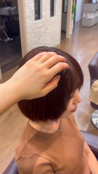 ショート 山本 梨華のヘアスタイル