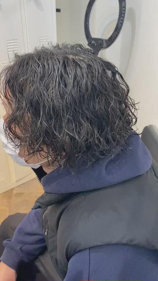 ショート パーマ メンズ ⭐️エクステ指名 No.1⭐️高頭のヘアスタイル