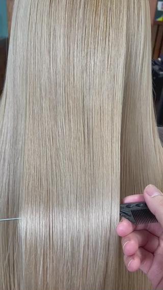 ブリーチ毛でも天使の輪ができます!