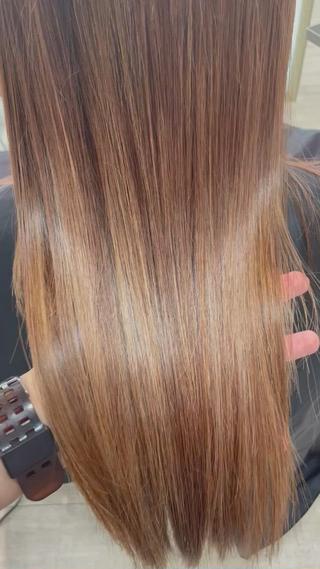 酸熱髪質改善3回目
ブリーチ履歴あり