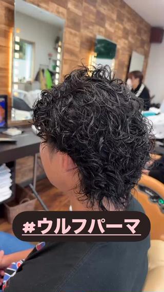 ミディアム パーマ メンズ メンズサロン OMURAのヘアスタイル
