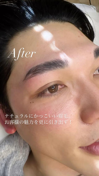 メンズ眉毛もお任せ下さい︎ ̖́- 