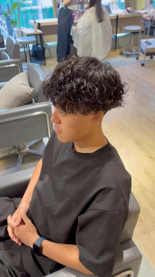 波巻きスパイラルパーマ 