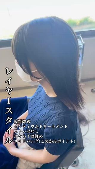 ミディアム 中島 剛のヘアスタイル