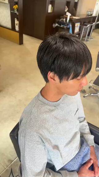 ショート カラー メンズ 中島 剛のヘアスタイル