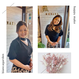 メイクbefore→after