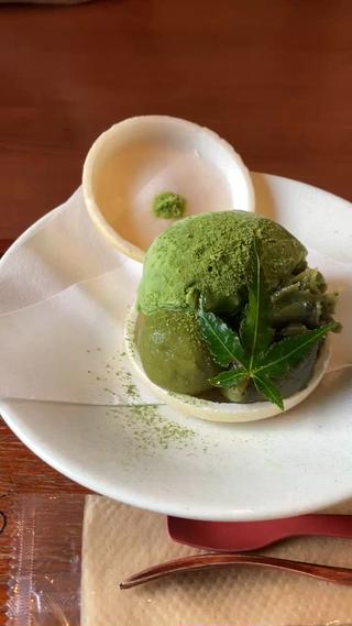 抹茶アイス濃厚でした