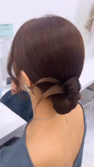 ミディアム ヘアアレンジ HairSet Salon Kのヘアスタイル