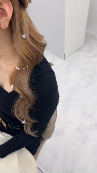 セミロング ヘアアレンジ HairSet Salon Kのヘアスタイル