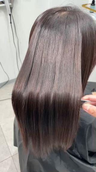 セミロング 髪質改善美容室bokuno所属・癖解消✨️シルク 矯正💎DAIKIのヘアスタイル