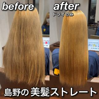 ロング CURE nex the salon表参道所属・【縮毛矯正プロ講師】 島野 伊央汰のヘアスタイル