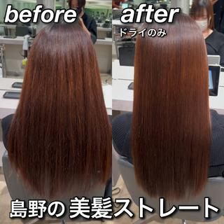ロング CURE nex the salon表参道所属・【縮毛矯正プロ講師】 島野 伊央汰のヘアスタイル
