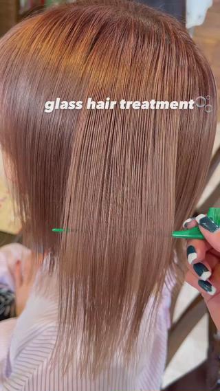 #髪質改善トリートメント#グラスヘアートリートメント#トリートメント#ブリーチ毛#ショートヘア#ボブヘア#ハイトーン#中野 