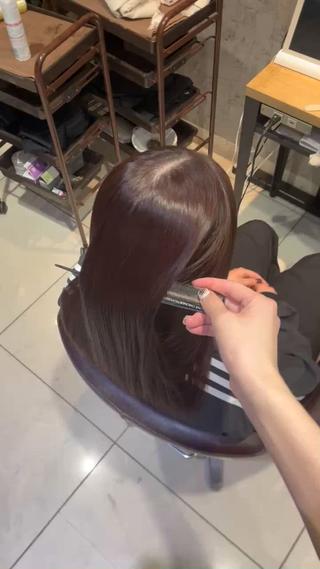 セミロング カラー マンツーマン施術 艶髪No.1凱のヘアスタイル
