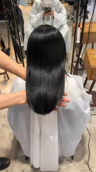 ミディアム カラー ヘアアレンジ 🫧艶髪矯正 髪質改善🫧 大介のヘアスタイル