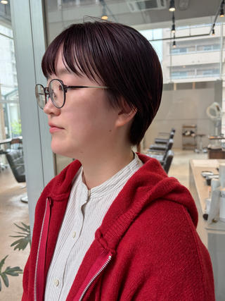 ショート カラー Ayaka/パーマ /ショート/レイヤーのヘアスタイル