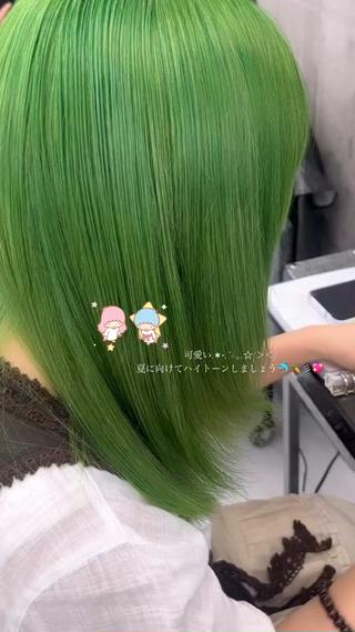 ミディアム カラー ハイトーン/ゆるふわ 🧚𖥔ׁTOMO♡のヘアスタイル