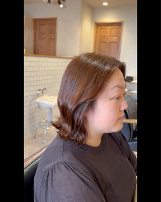 さっぱり外ハネボブ東神奈川/東白楽/白楽/外ハネボブ/切りっぱなしボブ 