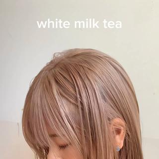 イルミナカラー 髪質改善 学割U24 インナーカラー   ダブルカラー　　レイヤー　ウルフ　ひし形　ケアブリーチ グラデーション 　透明感カラー ミルクティーカラー グレージュ 外ハネボブ アッシュブラウン 