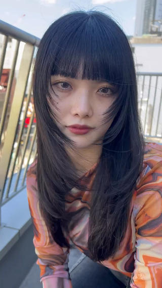 レイヤー/ボブ/ケアブリーチ/ダブルカラー/ウルフ【修】 赤　オレンジ   ダブルカラー　レイヤーカット　ウルフカット　ハッシュカット　透明感カラー  ベージュ#ウルフカット#透明感カラー#ダブルカラー#レイヤーカット#ハッシュカット#オレンジベージュ#暖色# 