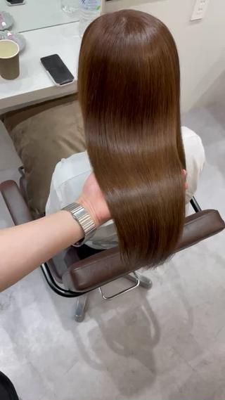 ロング 梅田髪質改善 韓国カット/星野綾哉のヘアスタイル