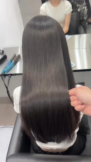 ロング 梅田髪質改善 韓国カット/星野綾哉のヘアスタイル