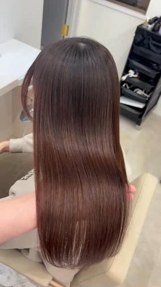 ロング 梅田髪質改善 韓国カット/星野綾哉のヘアスタイル