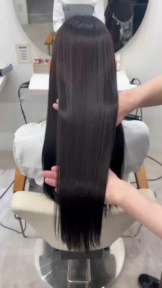 ロング 梅田髪質改善 韓国カット/星野綾哉のヘアスタイル