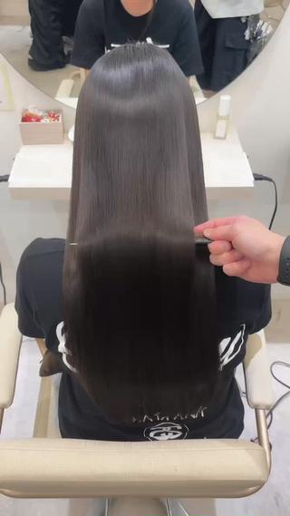 ロング 梅田髪質改善 韓国カット/星野綾哉のヘアスタイル