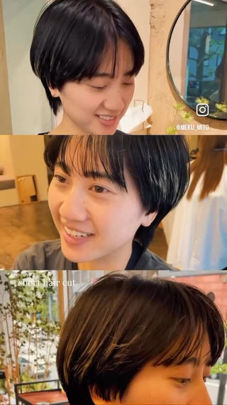 重くなりすぎず、でも軽くしすぎないショートヘア
質感に拘って創っています 