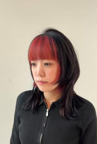 セミロング 🎀すず🎀レディー ス/神奈川大学最寄りのヘアスタイル