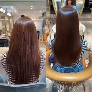 セミロング 縮毛矯正/髪質改善 表参道/千田大地のヘアスタイル