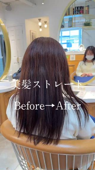 セミロング パーマ 縮毛矯正/髪質改善 表参道/千田大地のヘアスタイル