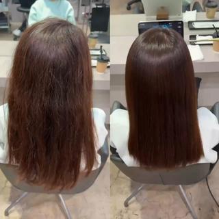 セミロング 縮毛矯正/髪質改善 表参道/千田大地のヘアスタイル