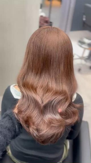 ロング カラー 新宿⌇韓国風ヘア ⌇透明感カラーのヘアスタイル