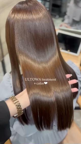 ロング カラー 新宿⌇韓国風ヘア ⌇透明感カラーのヘアスタイル