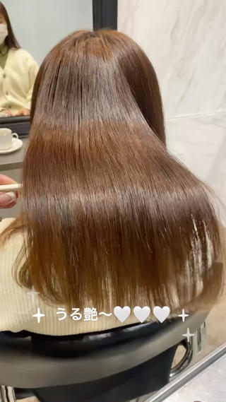 ロング パーマ ヘアアレンジ 新宿⌇韓国風ヘア ⌇透明感カラーのヘアスタイル