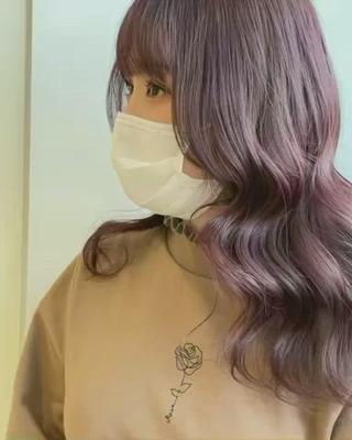 ロング カラー 韓国風ハッシュカット 似合わせレイヤー池袋のヘアスタイル