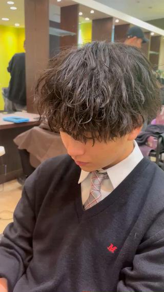 ショート カラー パーマ メンズ ✂️メンズ特化✂️ 神田のヘアスタイル