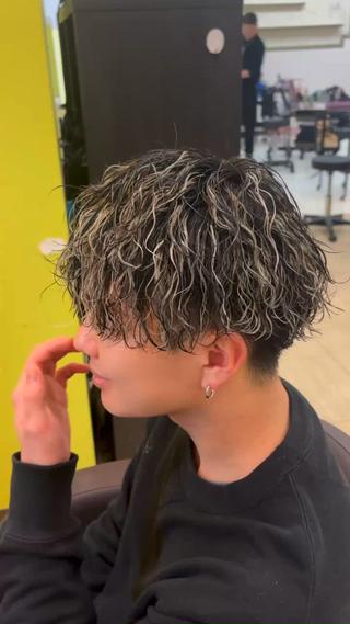 ショート カラー パーマ ✂️メンズ特化✂️ 神田のヘアスタイル