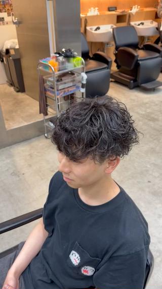 パーマ メンズ fifth天神 パーマ特化/石橋航海のヘアスタイル